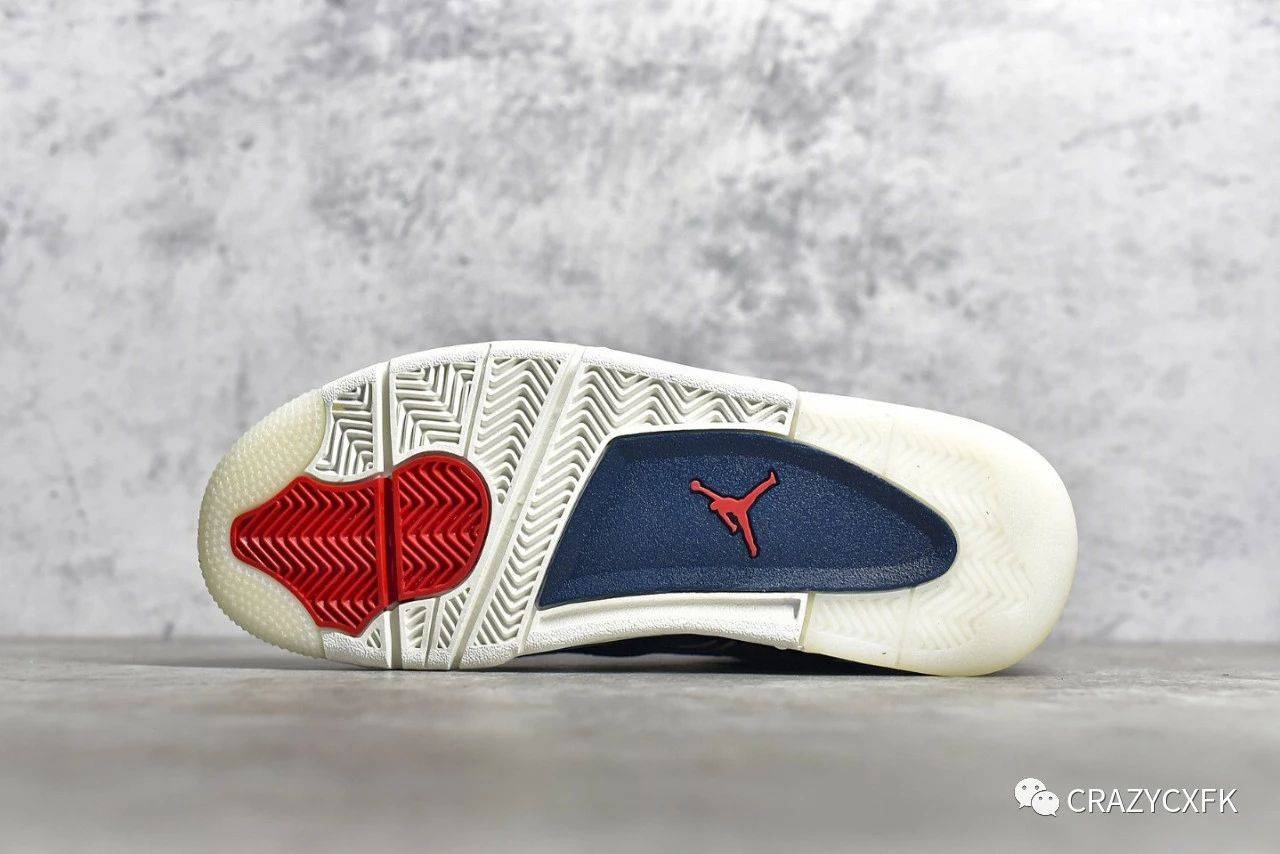 
乔丹 Air Jordan 4 Retro Sashiko Deep Ocean 蓝白牛仔刺子绣篮球鞋|华体会体育hth官方网站(图8)