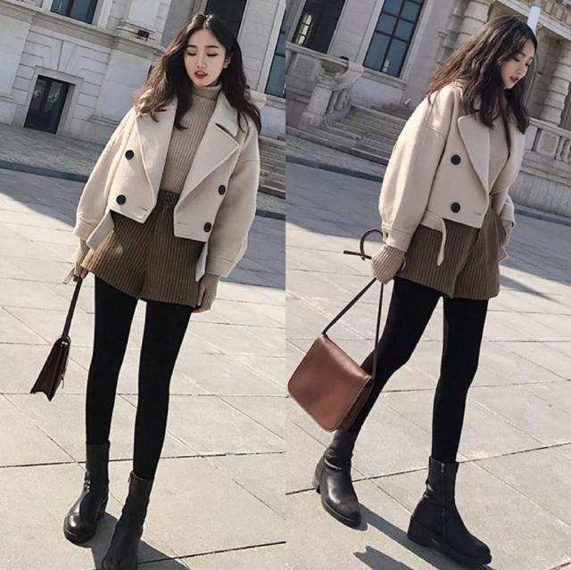 *
王菊真的不怕冷！大冬天还穿只到大腿根的短裤 连靴子都比裤子长_hth官网入口(图10)